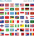 Vetores de Todas As Bandeiras Do Mundoilustração e mais imagens de ...