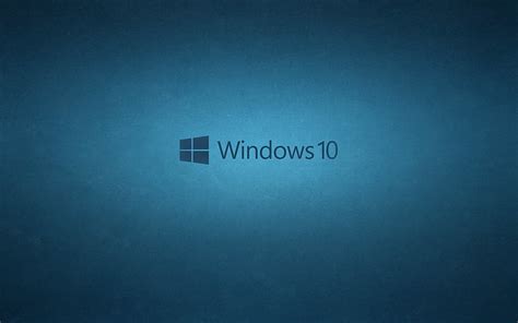 Hd Wallpaper Windows 10 Logo Microsoft Blue Hi Tech Backgrounds