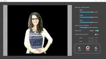 Blockieren Benachrichtigung Grau Kinect D Scanner Genauigkeit Frau