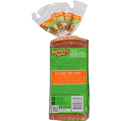 Nature S Own Light Honey Wheat Bread Nutrition Facts Besto Blog