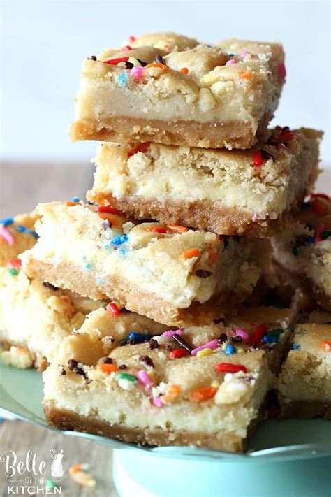 Sugar Cookie Cheesecake Bars Belle Of The Kitchen