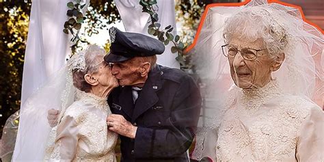 amazing wedding of 97 year old woman and her husband 77 years after saying i do