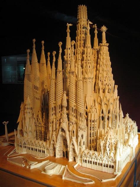 Sagrada Familia Model Of Complete Cathedral Gaudi Buildings Gaudi