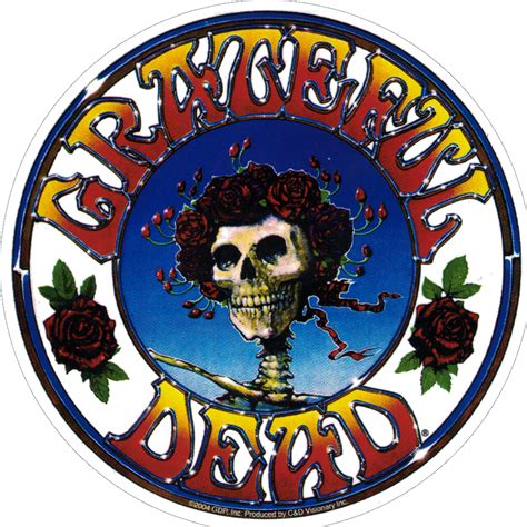 Grateful Dead Skull And Roses Bumper Sticker Decal Peace Resource