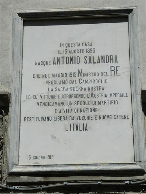 Lapide Ad Antonio Salandra Guida Troia Wiki
