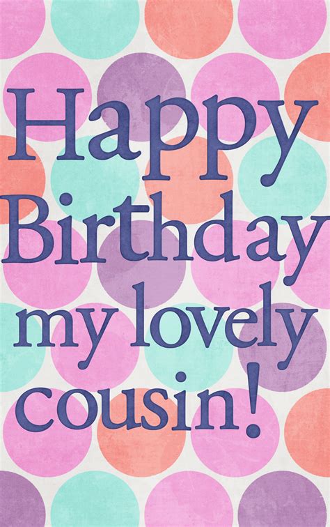 Happy Birthday my lovely cousin! | Happy birthday cousin, Cousin birthday quotes, Cousin birthday