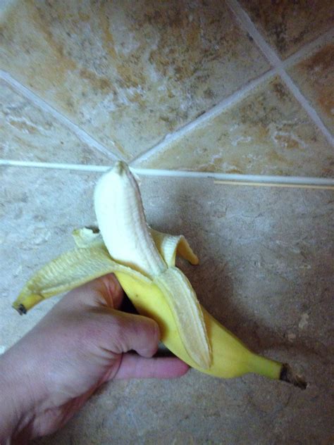 always peel a banana from the bottom it s always easier try it banana fruit food