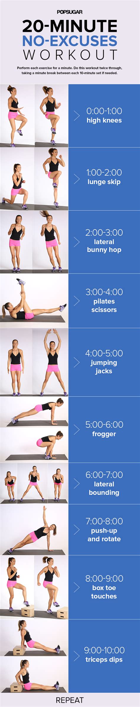 Minute Cardio Workout No Running Required Popsugar Fitness