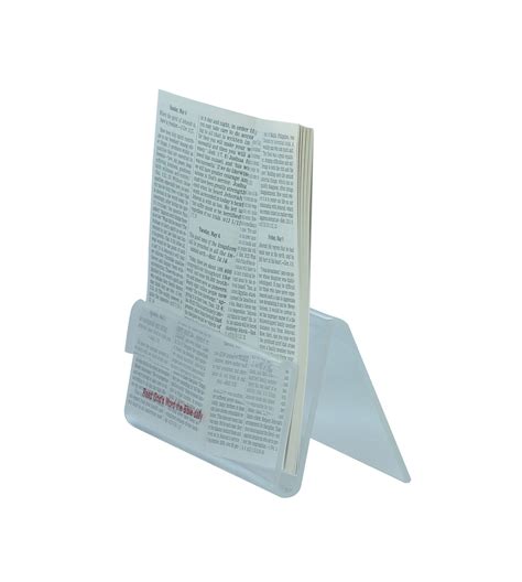 Transparent or any color are available. Acrylic Book Stand | Active Products