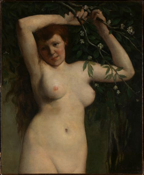 Gustave Courbet Nude With Flowering Branch The Metropolitan Museum