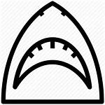 Shark Outline Jaw Icon Jaws Vector Mouth