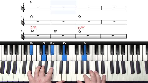 The Minor Blues Chord Progression Online Piano Course