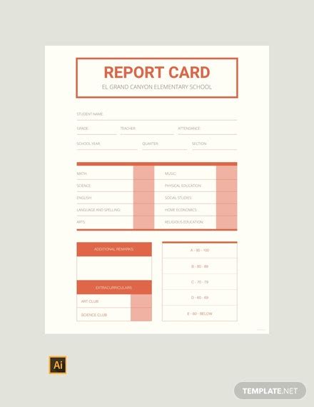 Free Blank Report Card Template Download 154 Reports In Word Pdf