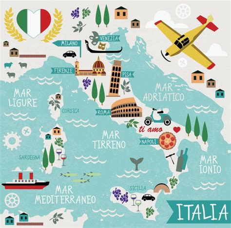 Cartine Dell Italia Per Bambini
