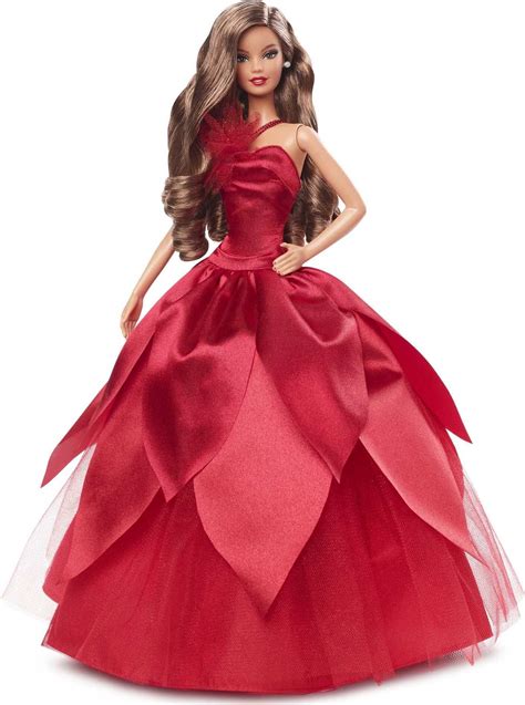Buy Barbie Signature 2022 Holiday Doll With Brunette Hair Collectible Series Online At Lowest