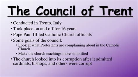 Ppt Council Of Trent Powerpoint Presentation Free Download Id3135334