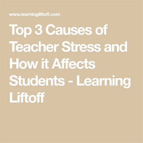 Top 3 Causes Of Teacher Stress And How It Affects Students Learning