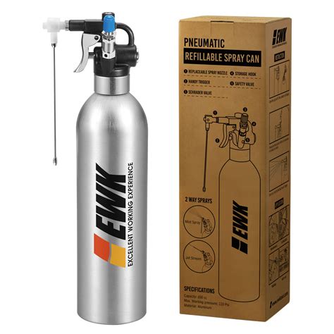 Refillable Compressed Air Aerosol Spray Can Ewk