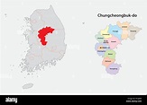 south korea north chungcheong province map Stock Vector Image & Art - Alamy