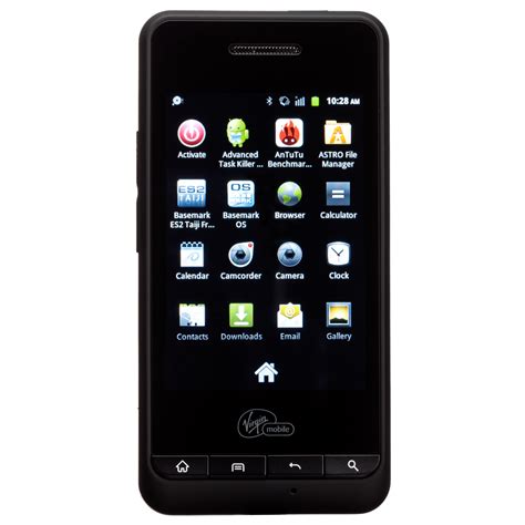 Pcd Chaser 3g Android Phone For Virgin Mobile Black Excellent