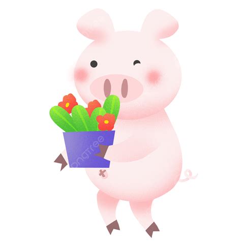 Pig Illustration White Transparent Year Of The Pig Animal Pig Cartoon