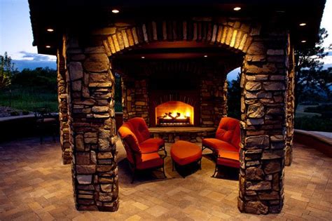 Outdoor Gazebo With Fireplace Fireplace Backyard Gazebo Gazebo
