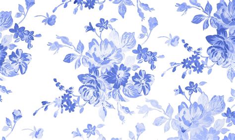 Vintage Blue Floral Backgrounds Wallpaper Cave