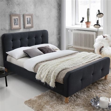 Add to compare compare now. NEW Dark Grey Button Tufted Double Bed Frame | eBay