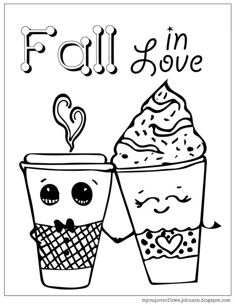 my cup overflows fall in love coloring page coloring home