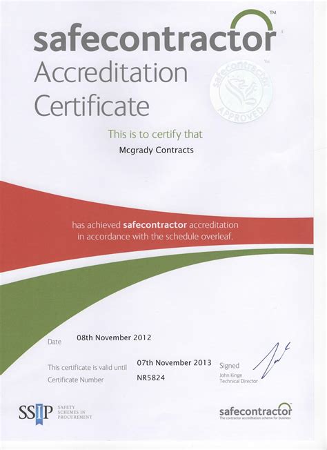 Check Out The Examples Of Our Work Below Health And Safety Certificate