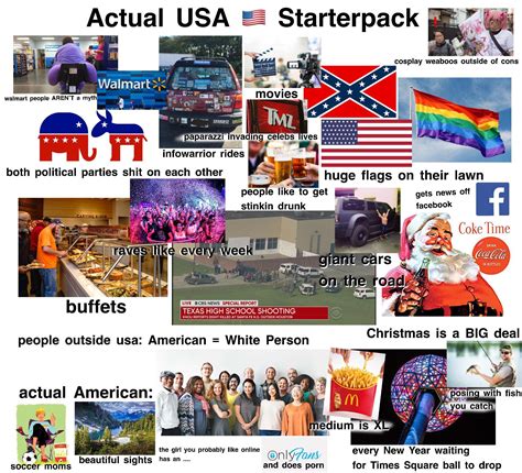 actual usa starterpack r starterpacks starter packs know your meme
