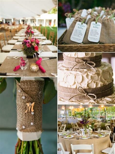 Choose A Burlap Themed Wedding And Keep To Your Budget