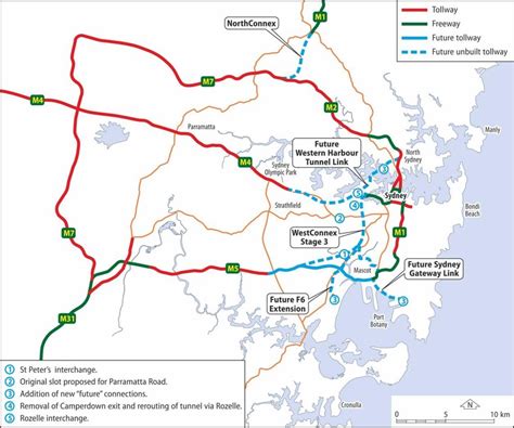 Sydney S Toll Road Network In 2018 Drawn By Nick Scarle University Of