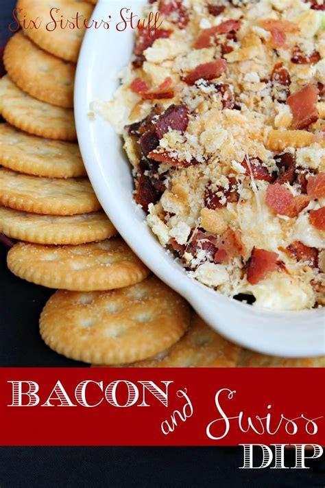Hot Bacon And Swiss Dip Recipe Recipes Yummy Dips Party Food Appetizers