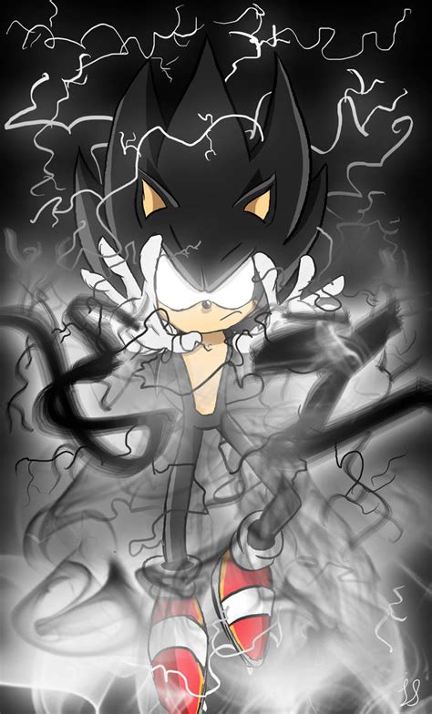 Dark Sonic Drawing By Sonicthehedgehogbg On Deviantart