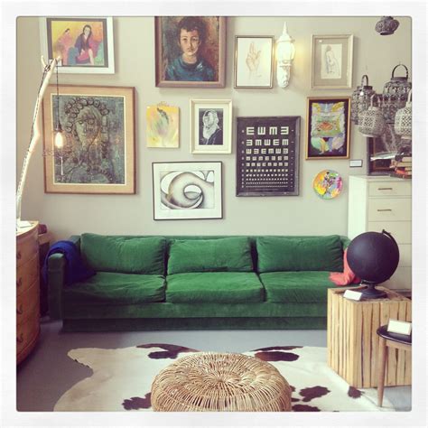 The roomy depth and 7. mid century green sofa
