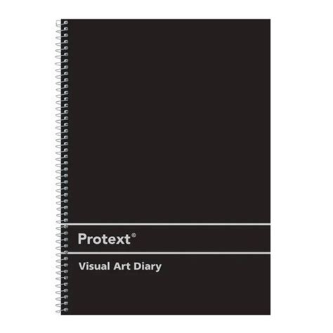 Visual Art Diary A4 White Page 60l 110gsm 120 Pages Protext Nb5015 Swva4