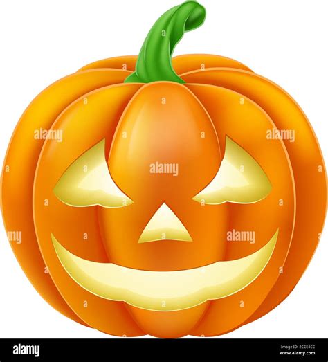 Pumpkin Halloween Jack O Lantern Cartoon Stock Vector Image And Art Alamy