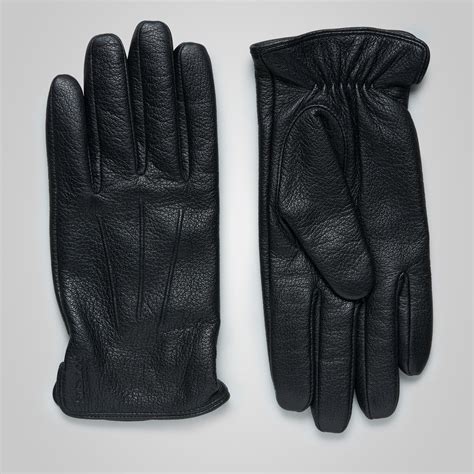 men s leather gloves wool lined sheepskin leather gloves high quality gloves for men etsy