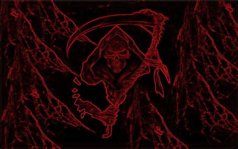 1920x1080px 1080p Free Download Reaper Weaver Red Skulls Reaper