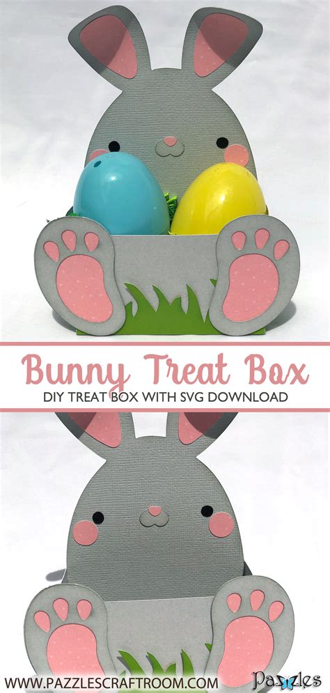 DIY Bunny Treat Box with instant SVG download - Pazzles Craft Room