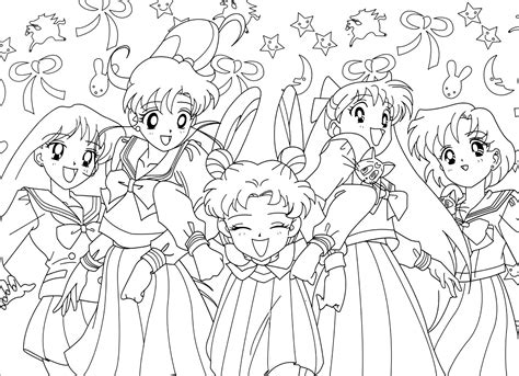 Sailor Moon Coloring Pages Coloring Pages For Girls Cute Coloring