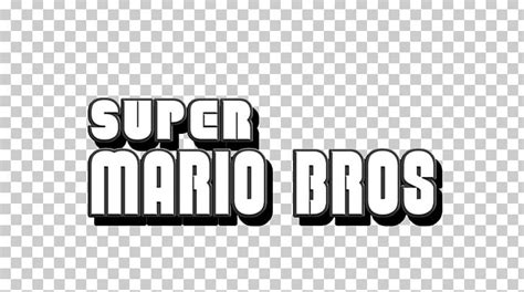 Super Mario Bros 3 New Super Mario Bros Logo Png Clipart Area Black