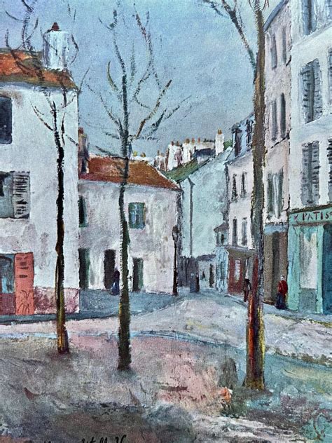 1960 Maurice Utrillo Vintage Lithograph Large Etsy Australia