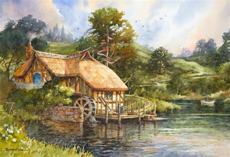 Water Mill At Hobbiton New Zealand Roland Lee