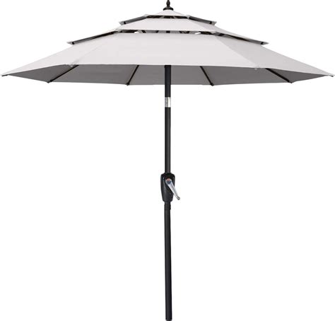 Abccanopy 11ft 3 Tiers Market Umbrella Patio Umbrella