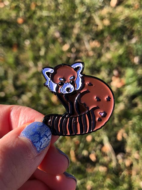 Save The Red Pandas Pin Endangered Animal Pin Cute Enamel Etsy