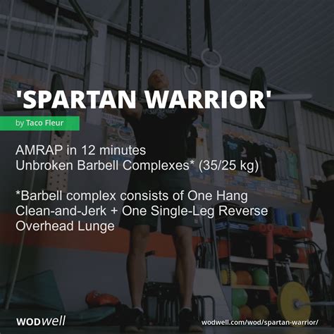 Spartan Warrior Workout Functional Fitness Wod Wodwell
