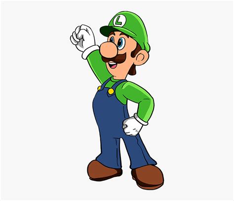 How To Draw Luigi From Super Mario Bros Super Mario Bros Drawing