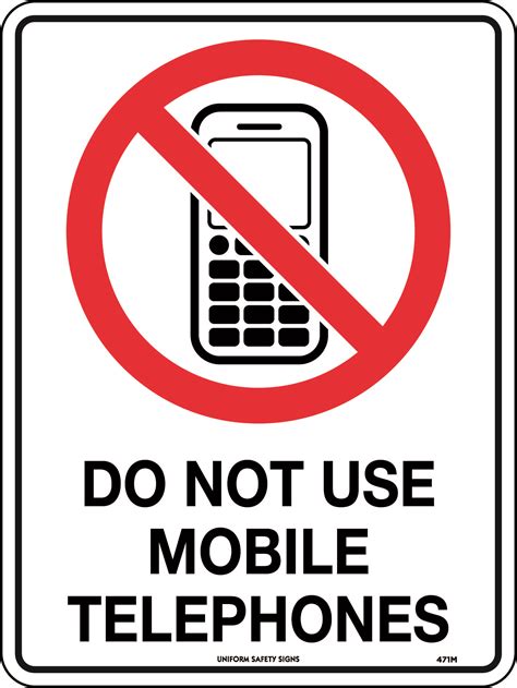 Do Not Use Mobile Telephones Prohibition Uss